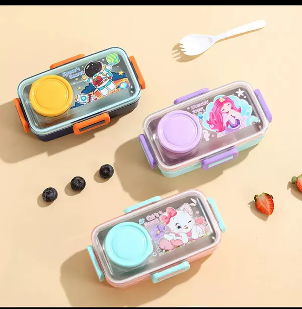 Single_Grid_Stainless_Steel_Lunch_Box_With_Bowl_(_500Ml+_80Ml)