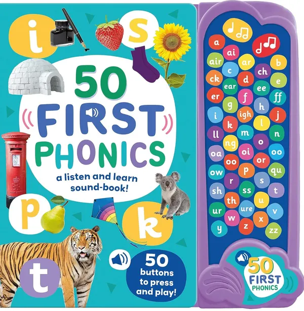 50_Button_Photo_Sound_Book_-_First_Phonics_-_A_Listen_And_Learn_Sound_Book_For_Children_Aged_3+_(Large_First_Words_Sound_Book)
