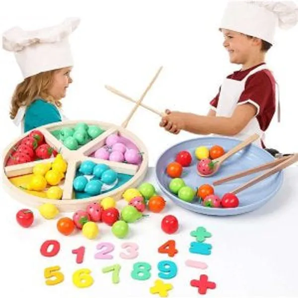Wooden-Classification-Of-Fruits-Game-Activity-Toy-Montessori-Game-Early-Educational-Toys-Toys-Games-Number-Matching-Toy-Arithmetic-Game-Multicolour-3