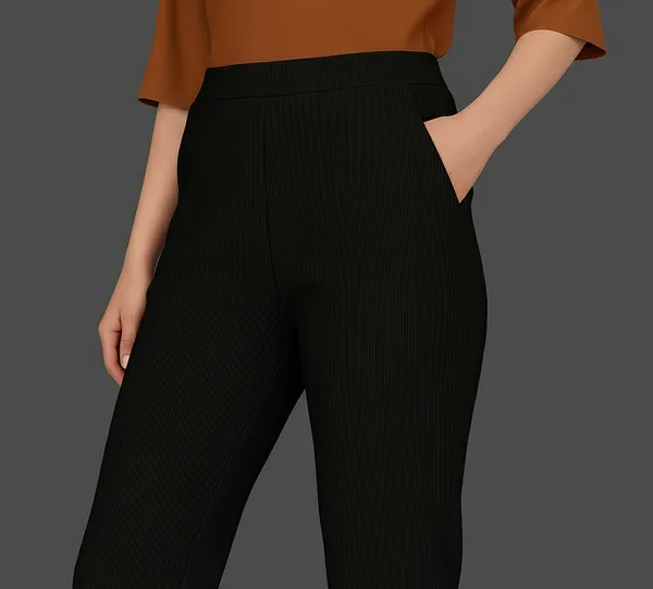 Short_Flexi_Rib_Pant_Women_Stretchable_Ribbed_Bottoms