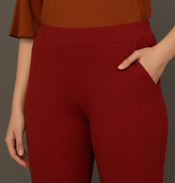 Short_Flexi_Rib_Pant_Women_Stretchable_Ribbed_Bottoms
