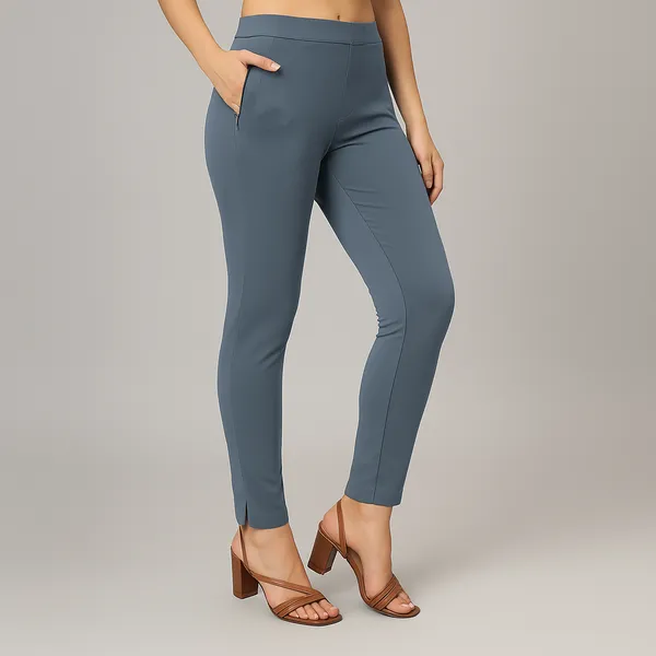 Women_Straight_Pants_With_Side_Slit_And_Zipper_Pocket_Multiple_Colors
