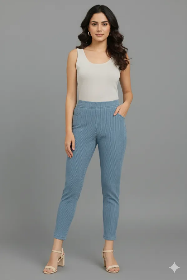 Denim_Stripe_Pant_Women_Slim_Fit_Striped_Jeans