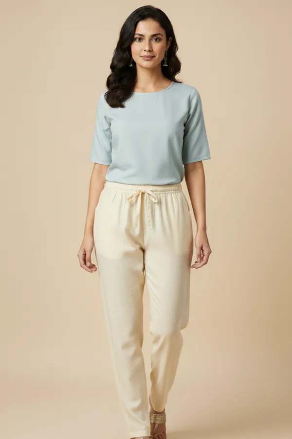 Linen_Straight_Fit_Pants_With_Side_&_Back_Pockets_And_Drawstrings