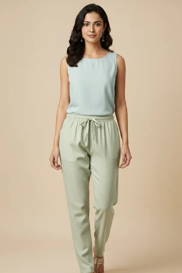 Linen_Straight_Fit_Pants_With_Side_&_Back_Pockets_And_Drawstrings