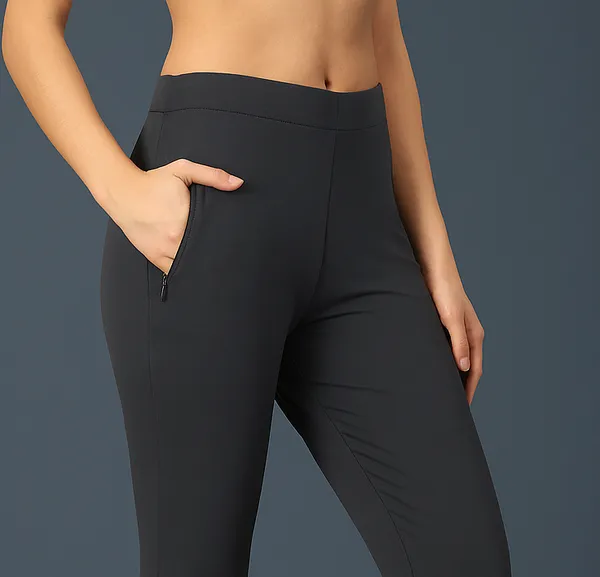 Women_Straight_Pants_With_Side_Slit_And_Zipper_Pocket_Multiple_Colors