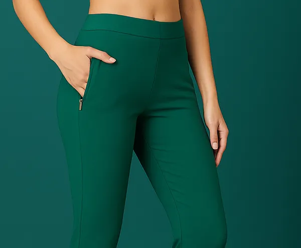 Women_Straight_Pants_With_Side_Slit_And_Zipper_Pocket_Multiple_Colors