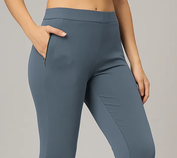 Women_Straight_Pants_With_Side_Slit_And_Zipper_Pocket_Multiple_Colors