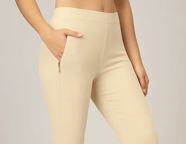 Women_Straight_Pants_With_Side_Slit_And_Zipper_Pocket_Multiple_Colors