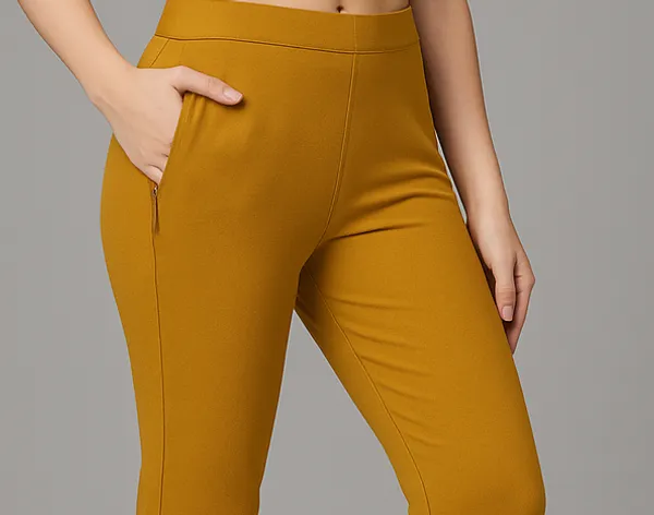 Women_Straight_Pants_With_Side_Slit_And_Zipper_Pocket_Multiple_Colors