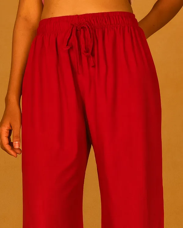 Women'S_Solid_Palazzo_Pants_24_Gm_Lightweight_Wide-Leg_Trousers_With_Drawstring_Waist