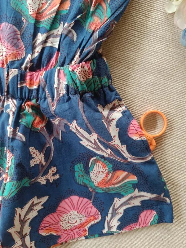 Blue_floral_garden_playsuit_for_girls