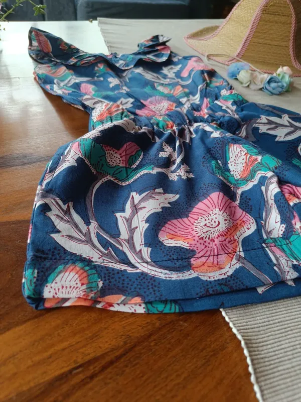 Blue_floral_garden_playsuit_for_girls