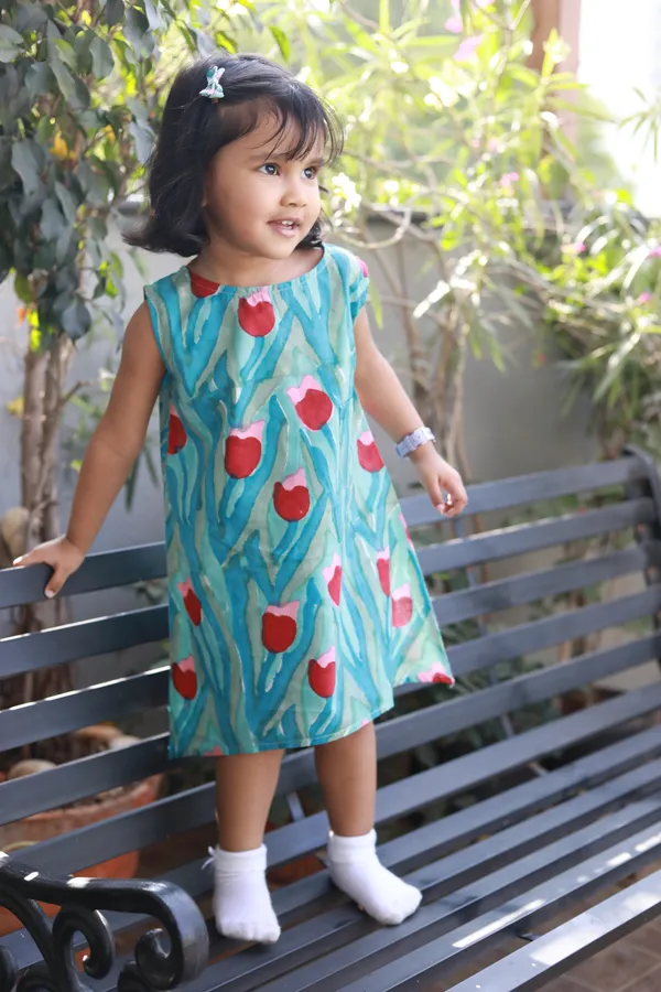 Tulip_Trails_A-Line_Dress-Top_For_Girls