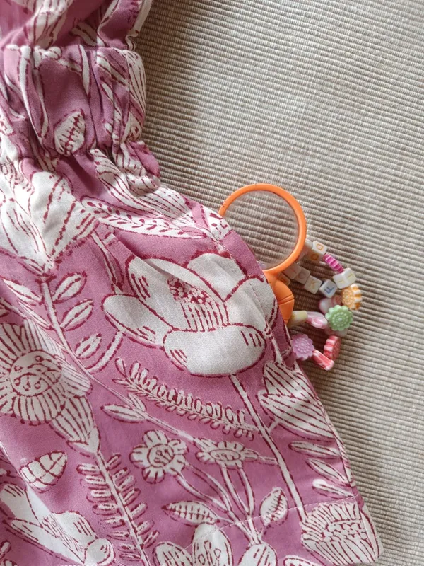 Pink_posy_playsuit_for_girls