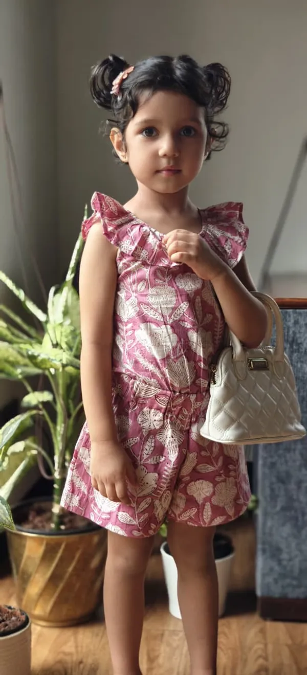 Pink_posy_playsuit_for_girls