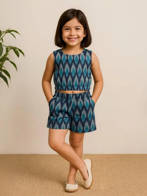 Blue_Ziggy_Half_Co-Ord_Set_For_Girls