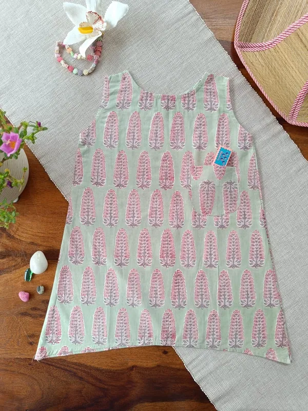 Sage_Blossom_A-Line_Dress-Top_For_Girls