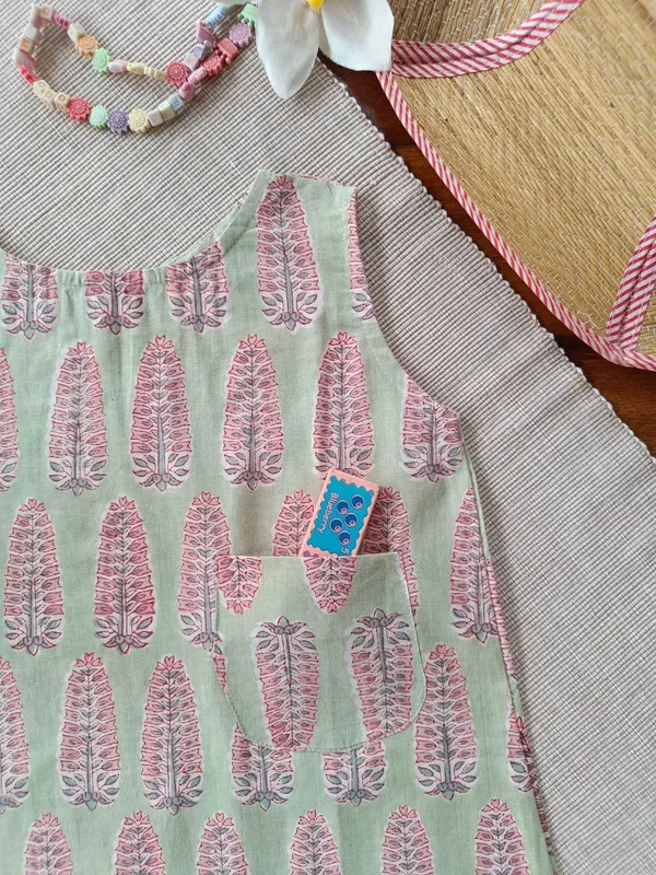 Sage_Blossom_A-Line_Dress-Top_For_Girls