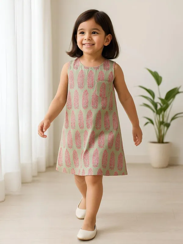 Sage_Blossom_A-Line_Dress-Top_For_Girls