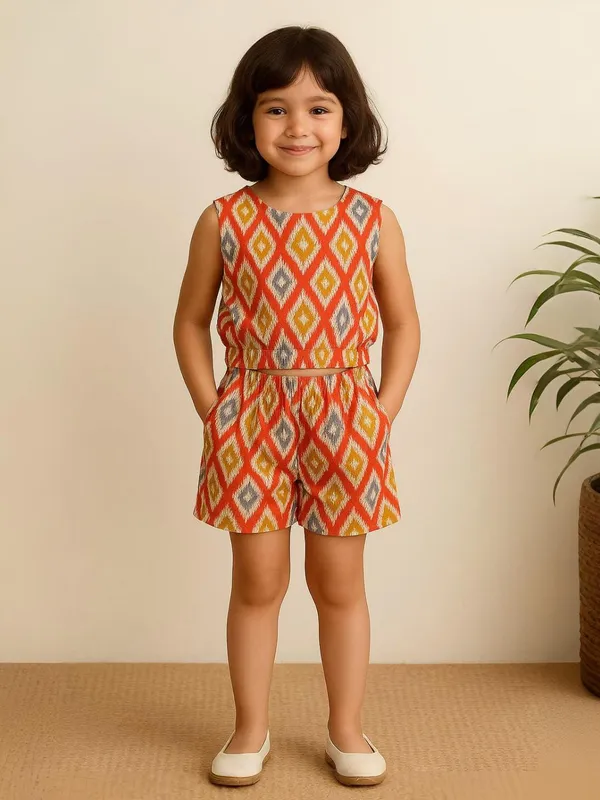 Ikat_Pop_Half_Co-Ord_Set_For_Girls