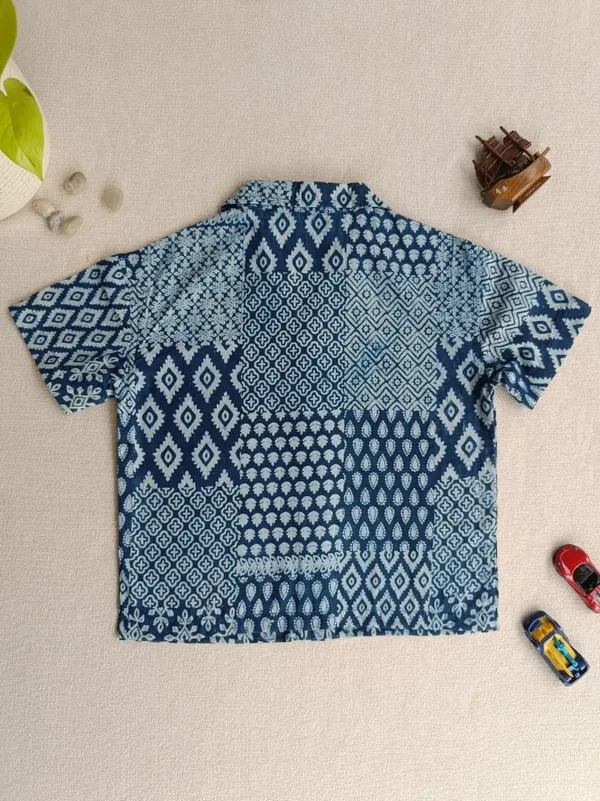 Indigo_Mosaic_Cuban_Collar_Shirt_For_Boys_(Bottoms_not_included)