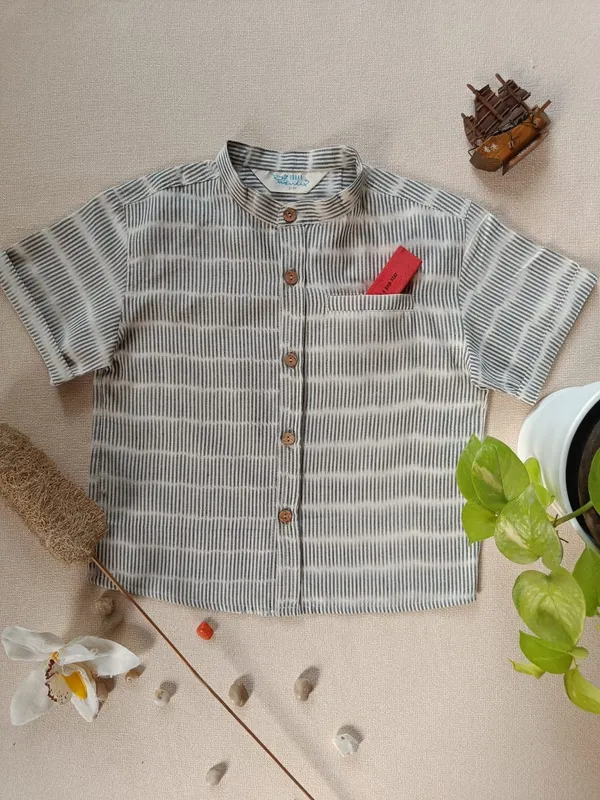 Monochrome_Mischief_Chinese_Collar_Shirt_For_Boys_(Bottoms_not_included)
