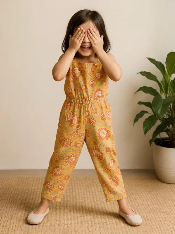 Mustard_Bloom_Jumpsuit_For_Girls