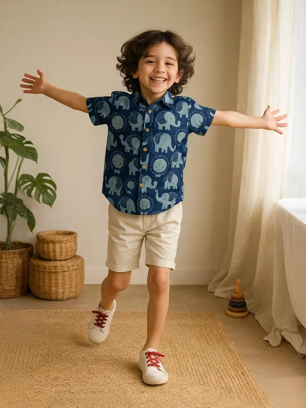 Roar_And_Stomp_Regular_Collar_Shirt_For_Boys_(Bottoms_not_included)