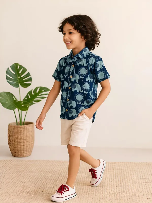 Roar_And_Stomp_Regular_Collar_Shirt_For_Boys_(Bottoms_not_included)