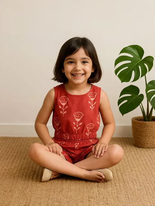 Rust_Bloom_Half_Co-Ord_Set_For_Girls