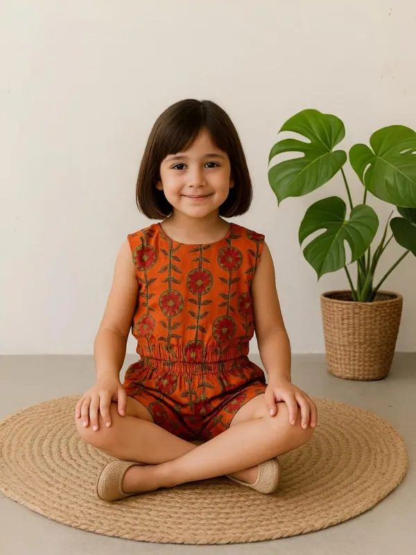 Saffron_Spring_Half_Co-Ord_Set_For_Girls