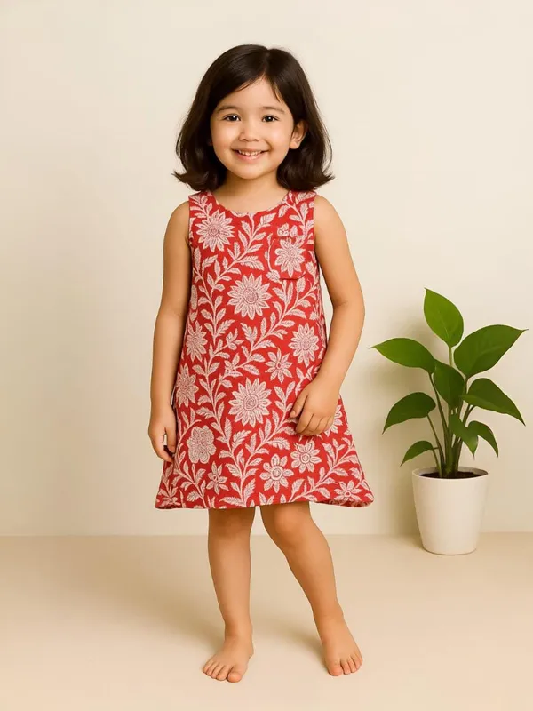 Scarlet_Bloom_A-Line_Dress-Top_For_Girls