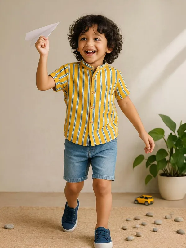 Stripe_Sprout_Chinese_Collar_Shirt_For_Boys_(Bottoms_not_included)