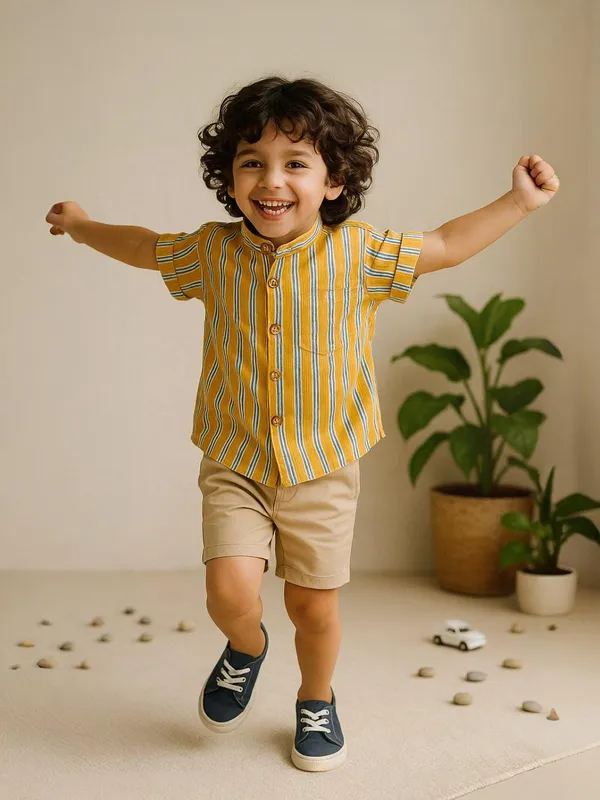 Stripe_Sprout_Chinese_Collar_Shirt_For_Boys_(Bottoms_not_included)