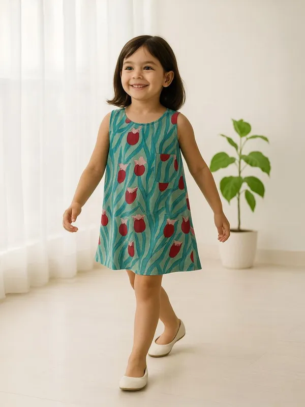 Tulip_Trails_A-Line_Dress-Top_For_Girls