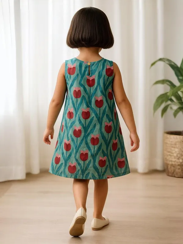 Tulip_Trails_A-Line_Dress-Top_For_Girls