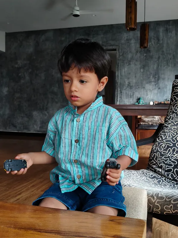 Blue_100%_Cotton_Shirt_For_Boys