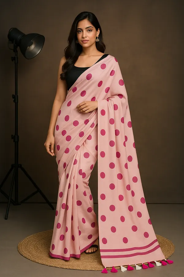 Polka_Mull_Cotton_Premium_Saree_