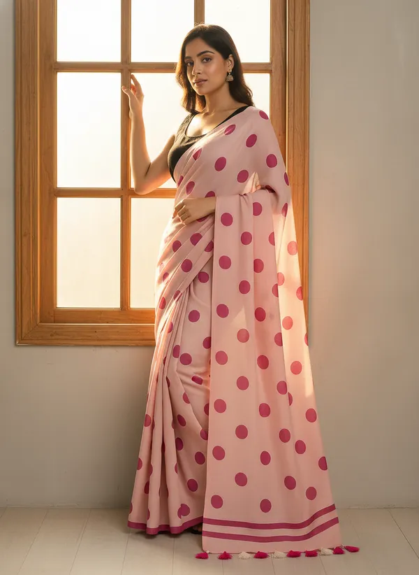 Polka_Mull_Cotton_Premium_Saree_
