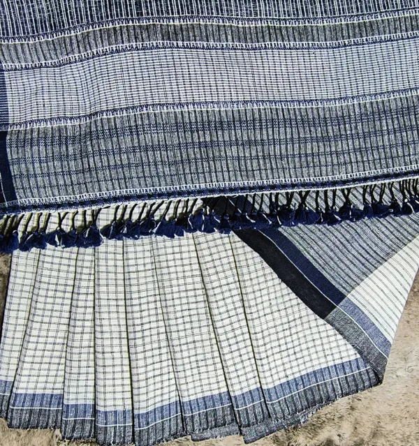 White_&_Blue_Monochrome_Grace_Kala_Cotton_Saree_For_Women