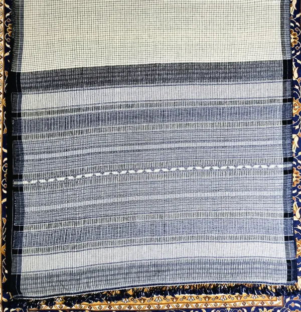 White_&_Blue_Monochrome_Grace_Kala_Cotton_Saree_For_Women