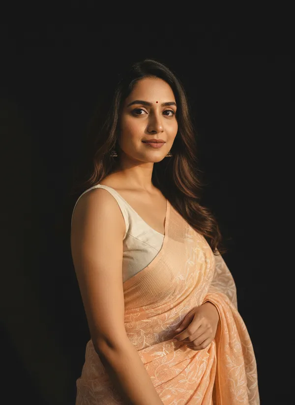 Peach_Whisper_Mull_Cotton_Premium_Saree