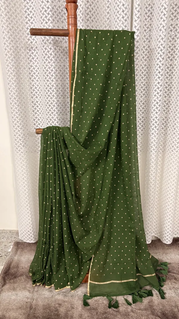 Forest_Dots_Handwoven_Mull_Cotton