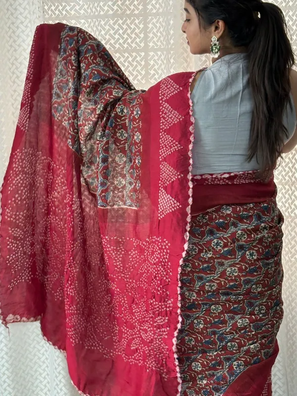 Ethereal_Sindh_–_Chanderi_Ajrakh_Bandhini_Saree