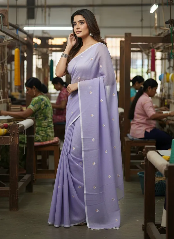 Lavender_Mull_Cotton_Saree_For_Women