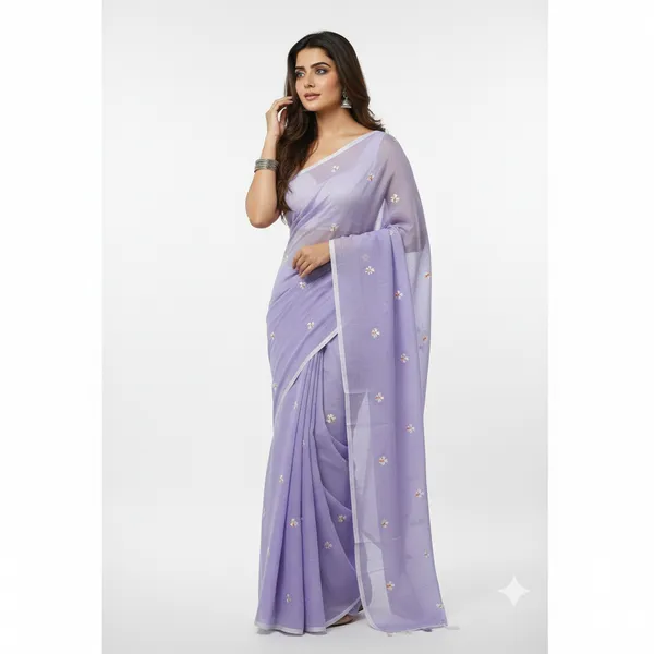 Lavender_Mull_Cotton_Saree_For_Women