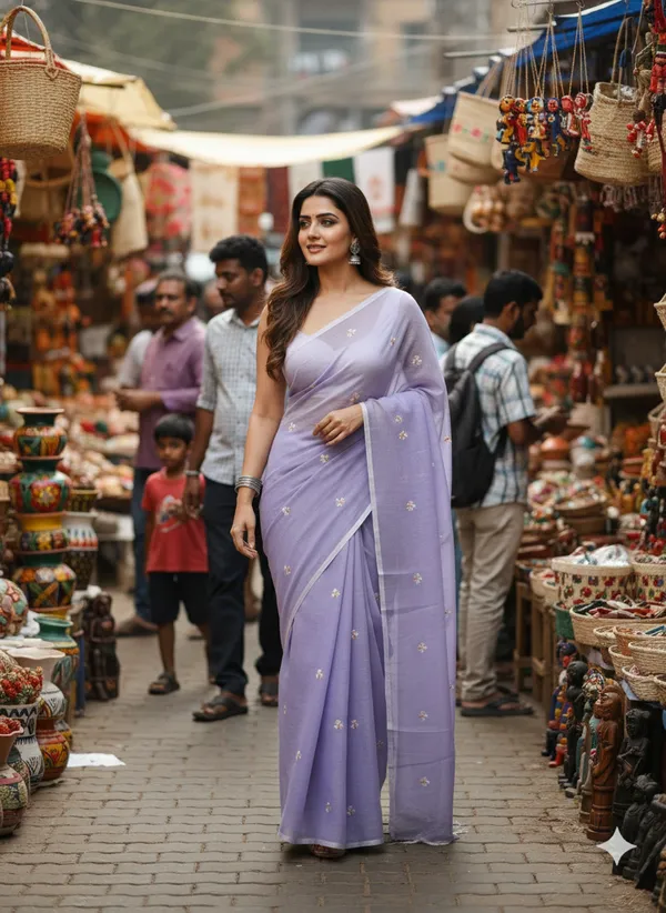 Lavender_Mull_Cotton_Saree_For_Women
