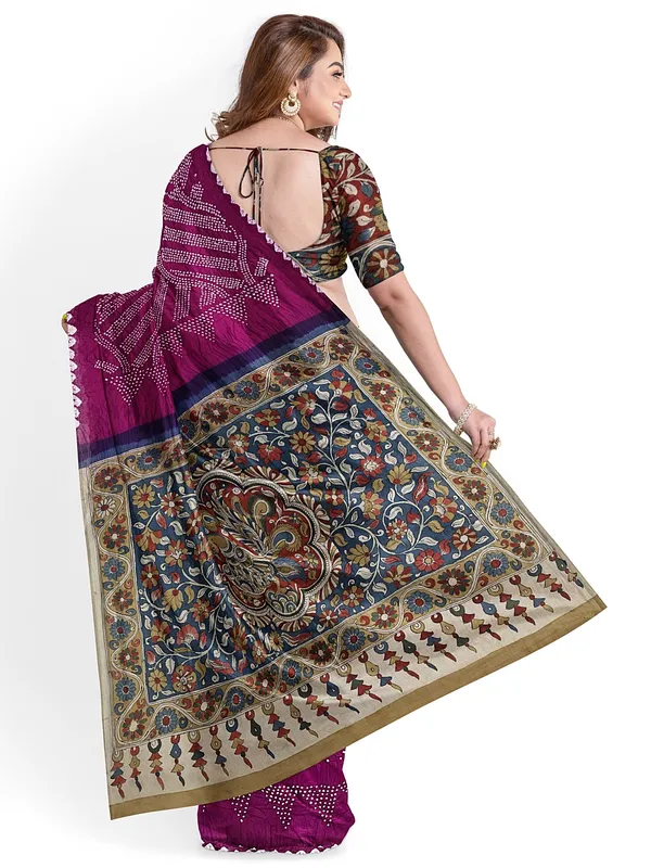 Deep_Burgundy_Raga_Of_The_Loom_Mugha_Tussar_Saree_For_Women