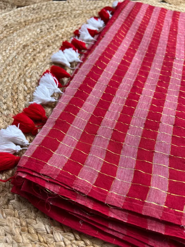 Ruby_Red_Mull_Cotton_Premium_Saree_